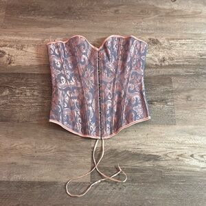 Pink and purple corset